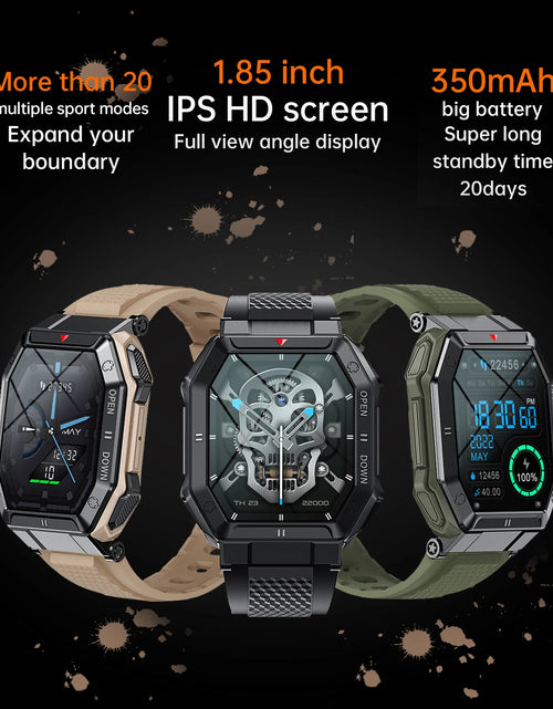 Load image into Gallery viewer, CanMixs NEW Smart Watch Men K55 Bluetooth Smartwatch For Men Health Monitor Waterproof Watch For Android IOS Custom Dial
