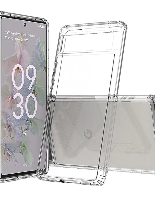 Load image into Gallery viewer, Hybrid Shockproof Acrylic Crystal Clear Hard Back Shell for Google Pixel 9 8 7 6 9Pro XL 8A 6A 7A Protection Phone Case
