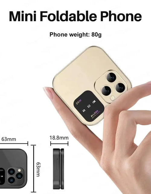 Load image into Gallery viewer, Flip6 GSM Fold Mobile Phone 4 SIM Card 2.4&#39;&#39; Screen Auto Call Record Button Torch Speed Dial Magic Voice Popular Cellphone
