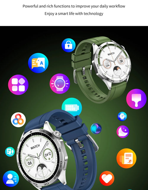 Load image into Gallery viewer, 2024 New For Huawei Xiaomi GT4 Pro Smart Watch Men NFC GPS Tracker AMOLED 466*466 HD Screen Heart Rate Bluetooth Call SmartWatch
