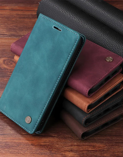 Load image into Gallery viewer, Mi 11Lite Suction Cup Case For Xiaomi 11 Lite 5G NE Leather Stand Book Cover For Xiaomi 11T Pro MI 11X Pro Etui Phone Flip Cases
