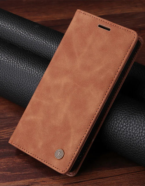 Load image into Gallery viewer, Mi 11Lite Suction Cup Case For Xiaomi 11 Lite 5G NE Leather Stand Book Cover For Xiaomi 11T Pro MI 11X Pro Etui Phone Flip Cases
