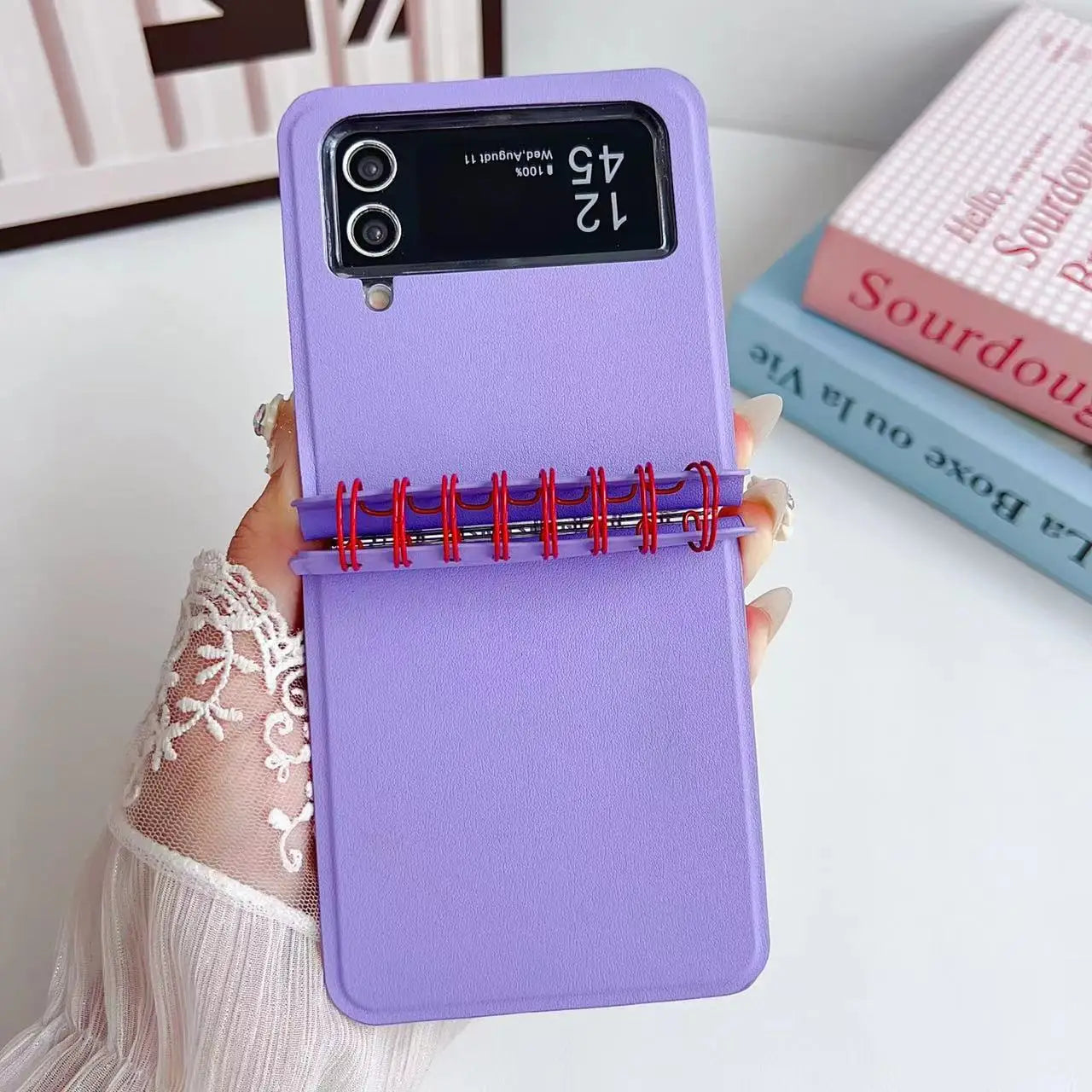 Fashion Calendar Book Mobile Phone Cases For Samsung Galaxy Z Flip 5 4 3 Case W24 Z Flip5 Protective Cover Cross-border Best New