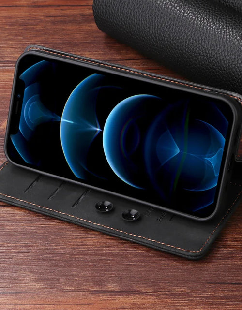 Load image into Gallery viewer, Mi 11Lite Suction Cup Case For Xiaomi 11 Lite 5G NE Leather Stand Book Cover For Xiaomi 11T Pro MI 11X Pro Etui Phone Flip Cases
