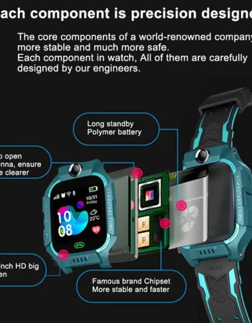 Load image into Gallery viewer, New Children&#39;s Smart Watch SOS Phone Watch Smartwatch For Kids With Sim Card Photo Waterproof IP67 Kids Gift For IOS Android
