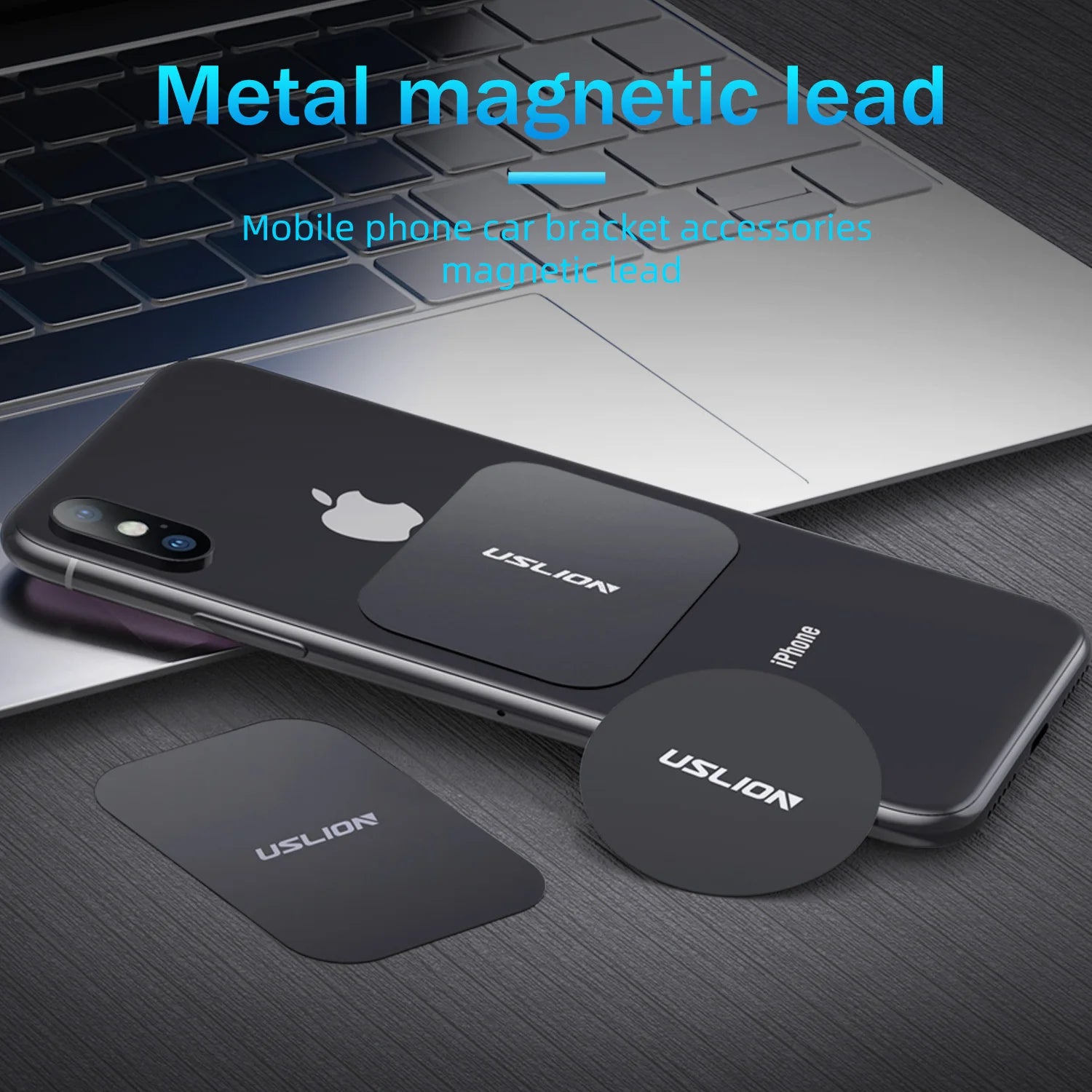 USLION Magnetic Metal Plate For Car Phone Holder Universal Iron Sheet Sticker Stand Mobile Phone Mount Accessories 1/2/4PCS