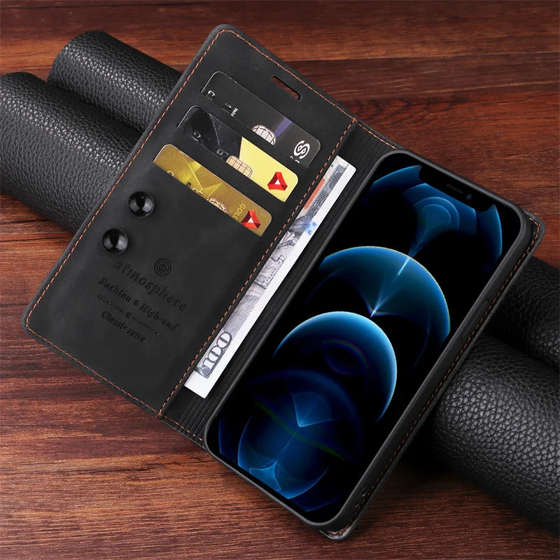 Mi 11Lite Suction Cup Case For Xiaomi 11 Lite 5G NE Leather Stand Book Cover For Xiaomi 11T Pro MI 11X Pro Etui Phone Flip Cases