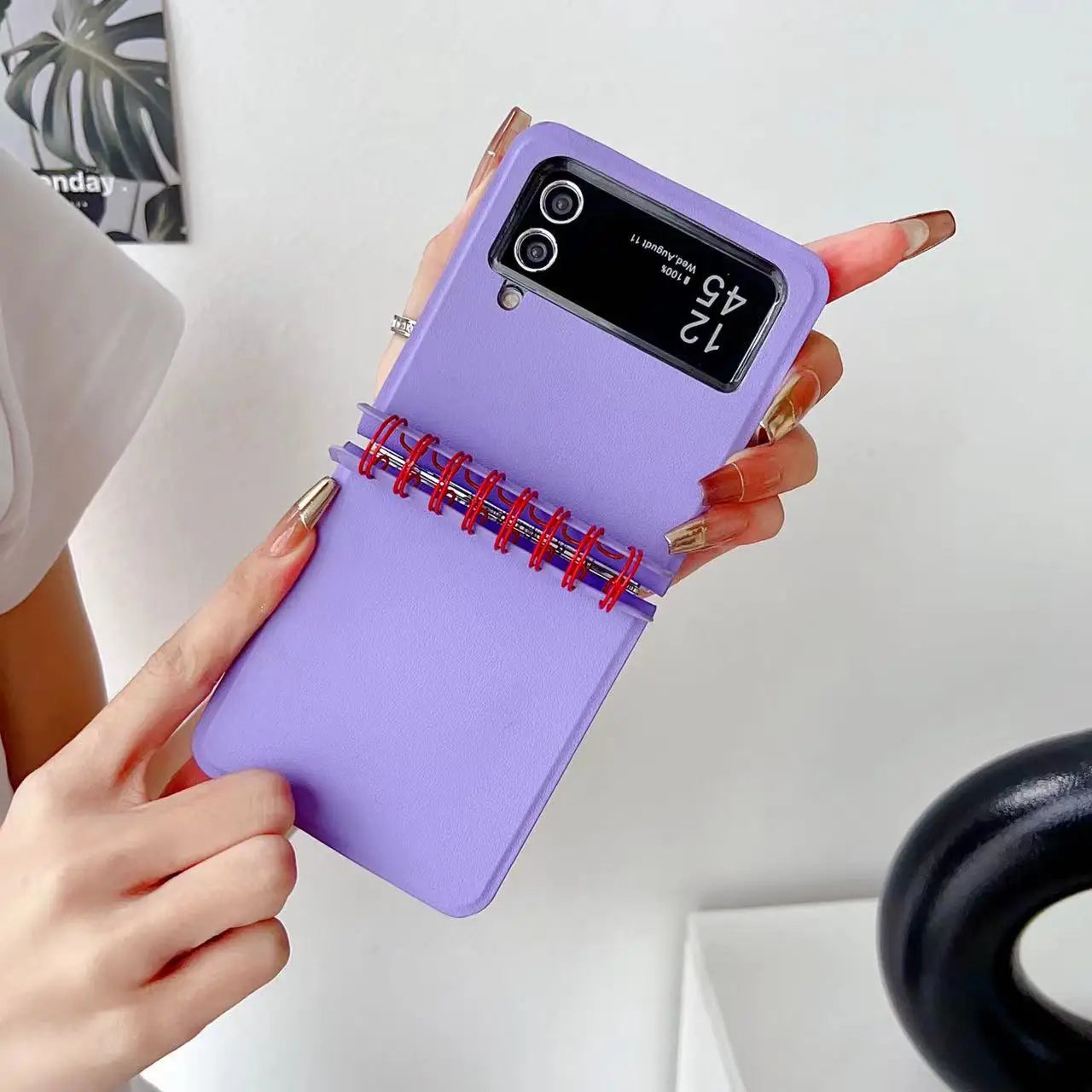 Fashion Calendar Book Mobile Phone Cases For Samsung Galaxy Z Flip 5 4 3 Case W24 Z Flip5 Protective Cover Cross-border Best New