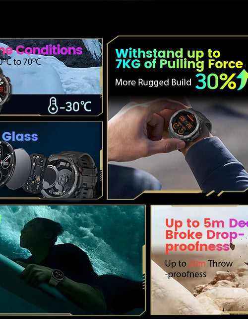 Load image into Gallery viewer, Blackview NEW Smart Watch W50 Waterproof Smart Watch New Version Men Women Health and Fitness Tracking Watch, Bluetooth Calling
