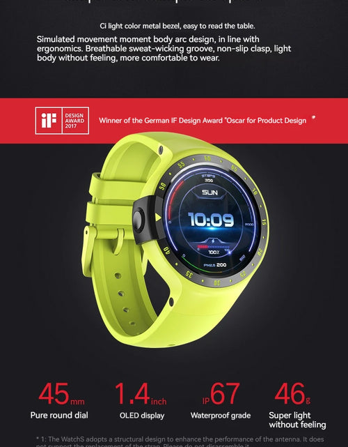 Load image into Gallery viewer, TicSmartwatch S Wear OS Smartwatch For Men Women 4GB ROM IP67 Waterproof With Google OS For iOS Android Hzbot Nylon strap 95new
