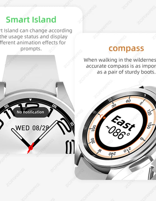 Load image into Gallery viewer, JS Watch 6 Max Classic AMOLED Smart Watch Men Women Rotating Bezel Heart Rate Blood Pressure Compass Sport Modes Smartwatch New
