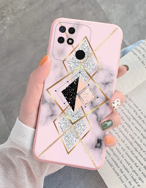 Load image into Gallery viewer, Marble Pattern Phone Case For Redmi 10C 10 C Protective Cover Case Pink Gold Marble Soft Silicone Funda For Xiaomi Redmi 10C
