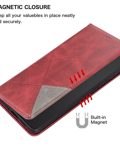 Load image into Gallery viewer, On For Redmi Note 12S Case Magnetic Wallet Leather Flip Phone Cover For Xiaomi Redmi 12 Note 12 Turbo Note 12 Pro 5G Coque Funda
