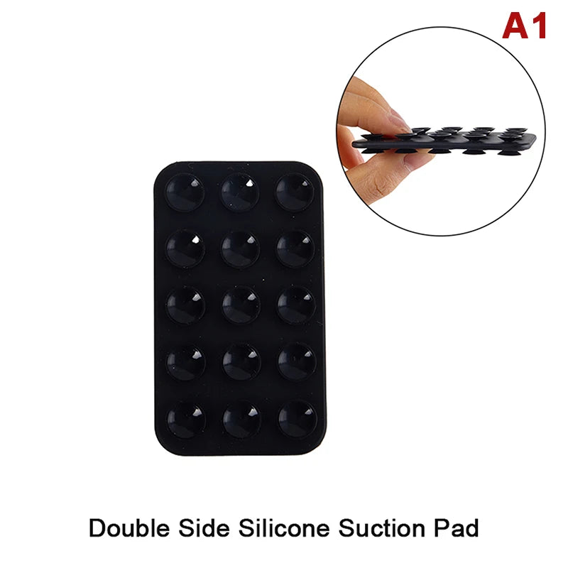 Suction Cup Wall Stand Mat Multifunctional Silicone Square Phone Double-Sided Case Anti-Slip Holder Mount Sucker Pad