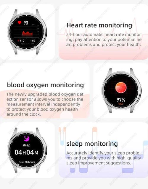 Load image into Gallery viewer, JS Watch 6 Max Classic AMOLED Smart Watch Men Women Rotating Bezel Heart Rate Blood Pressure Compass Sport Modes Smartwatch New
