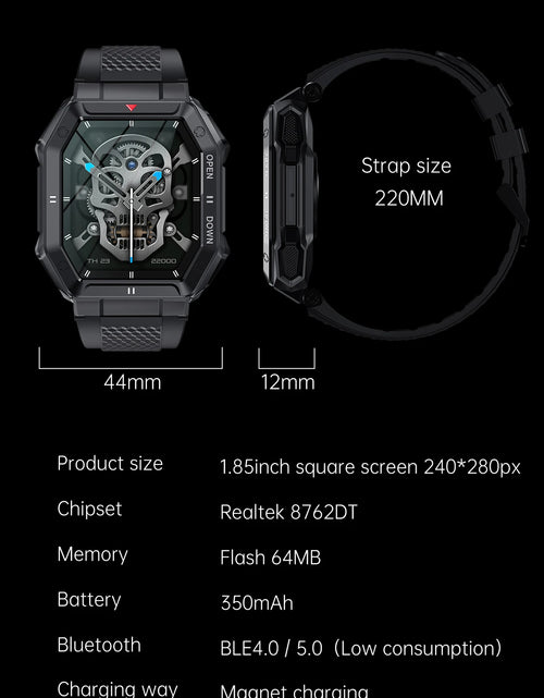 Load image into Gallery viewer, CanMixs NEW Smart Watch Men K55 Bluetooth Smartwatch For Men Health Monitor Waterproof Watch For Android IOS Custom Dial
