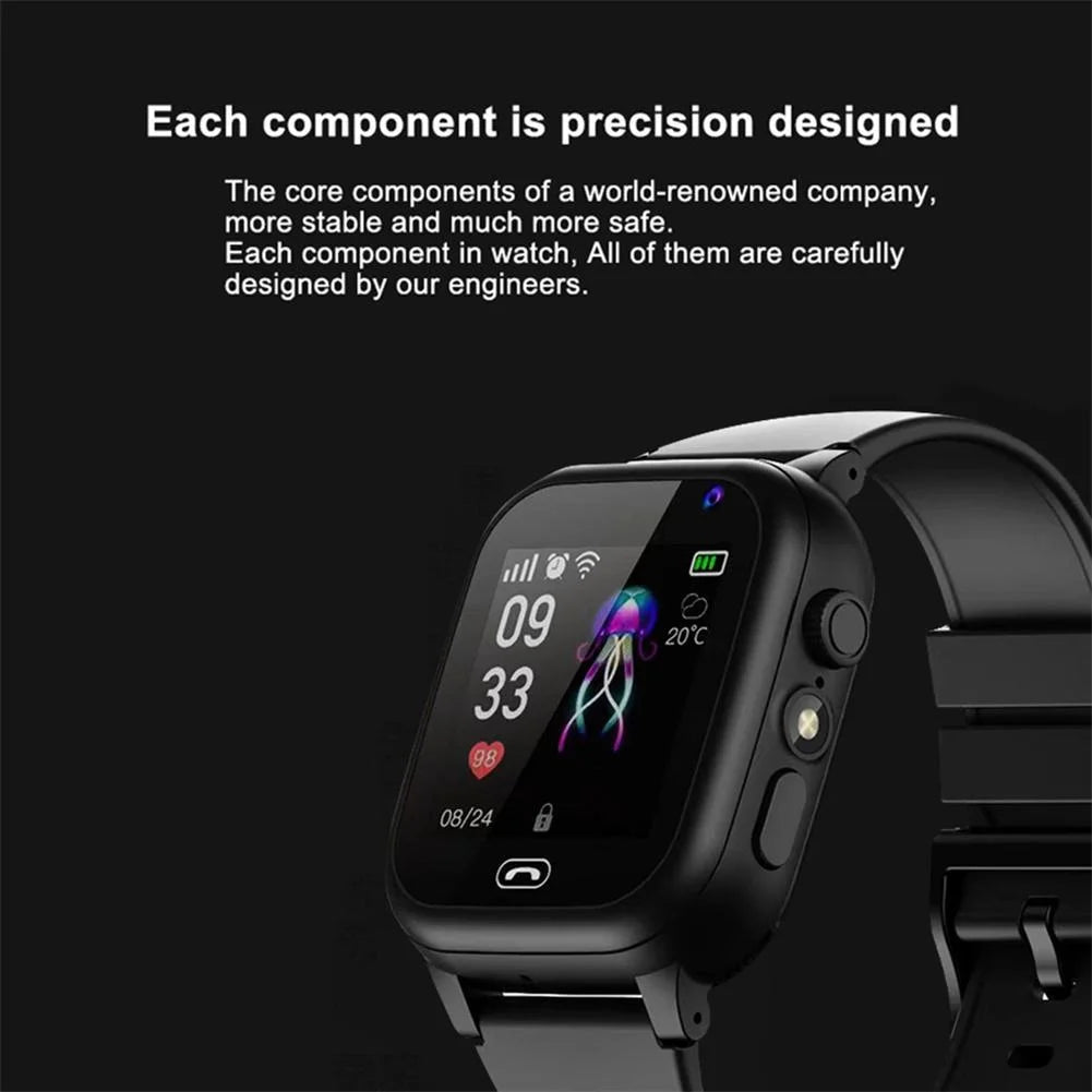 4G Kids Smart Phone Watch SOS Call LBS Tracker Location Sim Card Clock Camera Chat Waterproof Smartwatch Boys Girls Gifts