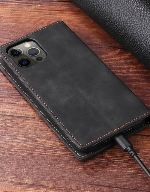 Load image into Gallery viewer, Mi 11Lite Suction Cup Case For Xiaomi 11 Lite 5G NE Leather Stand Book Cover For Xiaomi 11T Pro MI 11X Pro Etui Phone Flip Cases
