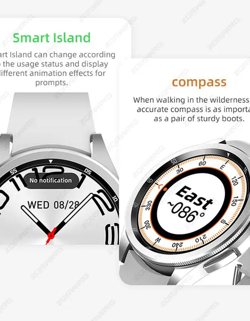 Load image into Gallery viewer, JS Watch 6 Max Classic AMOLED Smart Watch Men Women Rotating Bezel Heart Rate Blood Pressure Compass Sport Modes Smartwatch New
