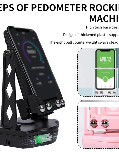 Load image into Gallery viewer, Automatic Swing Shake Phone Safety Wiggler Bracket Device Record Motion Brush Step Support Stand Pedometer Holder Accessories
