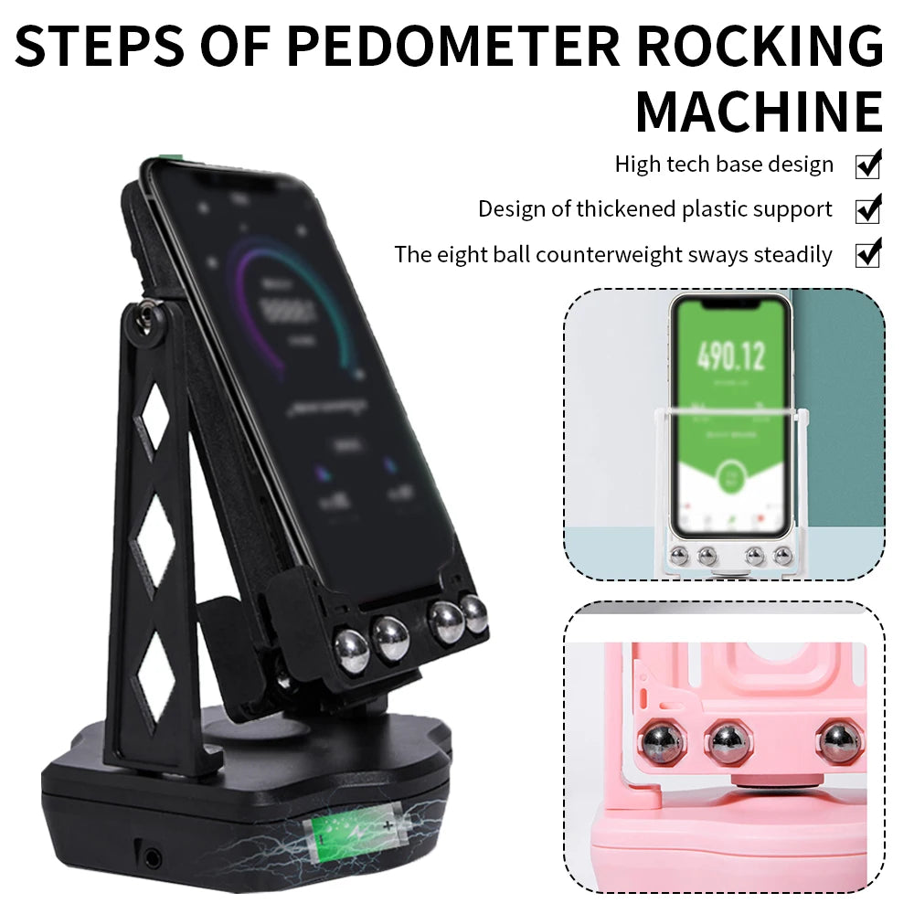 Automatic Swing Shake Phone Safety Wiggler Bracket Device Record Motion Brush Step Support Stand Pedometer Holder Accessories