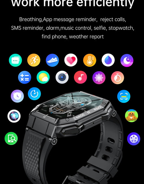 Load image into Gallery viewer, CanMixs NEW Smart Watch Men K55 Bluetooth Smartwatch For Men Health Monitor Waterproof Watch For Android IOS Custom Dial
