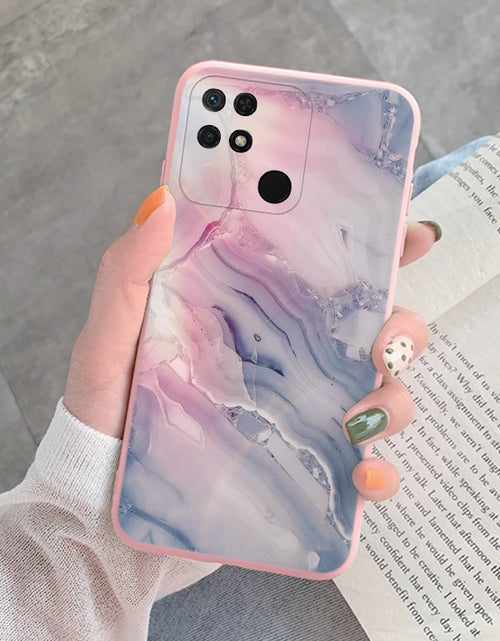 Load image into Gallery viewer, Marble Pattern Phone Case For Redmi 10C 10 C Protective Cover Case Pink Gold Marble Soft Silicone Funda For Xiaomi Redmi 10C
