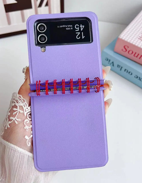 Load image into Gallery viewer, Fashion Calendar Book Mobile Phone Cases For Samsung Galaxy Z Flip 5 4 3 Case W24 Z Flip5 Protective Cover Cross-border Best New
