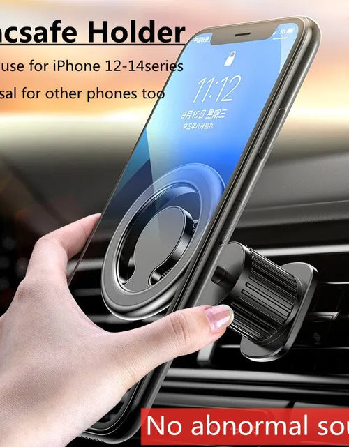 Load image into Gallery viewer, Metal Strong Magnet Car Mobile Phone Holder for Magsafe Accessories Stand Magnetic Vent Support for iPhone 15 14 Pro Max Samsung
