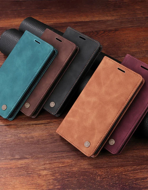 Load image into Gallery viewer, Mi 11Lite Suction Cup Case For Xiaomi 11 Lite 5G NE Leather Stand Book Cover For Xiaomi 11T Pro MI 11X Pro Etui Phone Flip Cases
