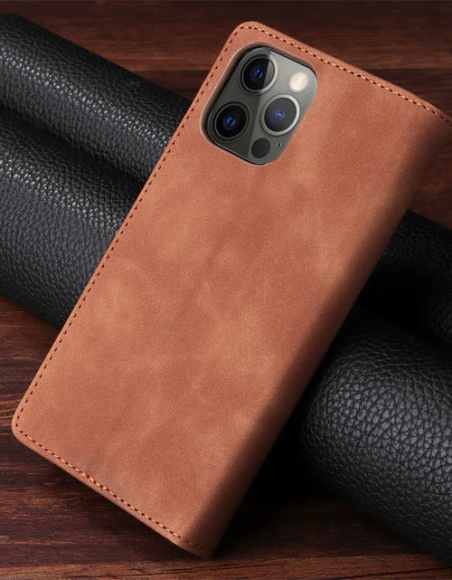 Load image into Gallery viewer, Mi 11Lite Suction Cup Case For Xiaomi 11 Lite 5G NE Leather Stand Book Cover For Xiaomi 11T Pro MI 11X Pro Etui Phone Flip Cases
