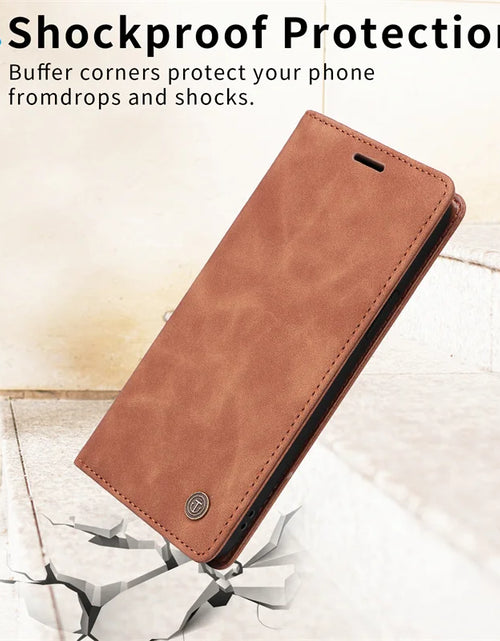 Load image into Gallery viewer, Mi 11Lite Suction Cup Case For Xiaomi 11 Lite 5G NE Leather Stand Book Cover For Xiaomi 11T Pro MI 11X Pro Etui Phone Flip Cases
