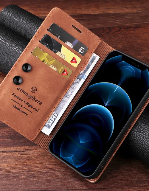 Load image into Gallery viewer, Mi 11Lite Suction Cup Case For Xiaomi 11 Lite 5G NE Leather Stand Book Cover For Xiaomi 11T Pro MI 11X Pro Etui Phone Flip Cases
