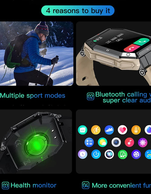 Load image into Gallery viewer, CanMixs NEW Smart Watch Men K55 Bluetooth Smartwatch For Men Health Monitor Waterproof Watch For Android IOS Custom Dial
