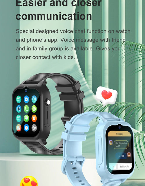 Load image into Gallery viewer, Children Smart Watch Waterproof 4G Kids Smartwatch SIM card GPS LBS WIFI Location Video Call SOS Wristwatches For Boy Girl Gift
