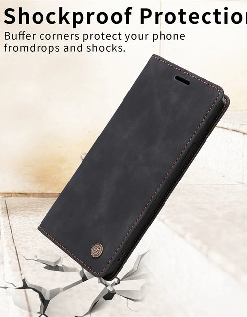 Load image into Gallery viewer, Mi 11Lite Suction Cup Case For Xiaomi 11 Lite 5G NE Leather Stand Book Cover For Xiaomi 11T Pro MI 11X Pro Etui Phone Flip Cases
