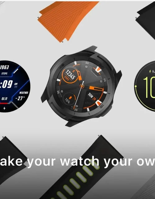 Load image into Gallery viewer, TicSmartwatch S2 Wear OS by Google Smartwatch Built-in GPS 24-Hour Heart Rate Monitor forMen 5ATM IP68 Waterproof forIOS&amp;Android
