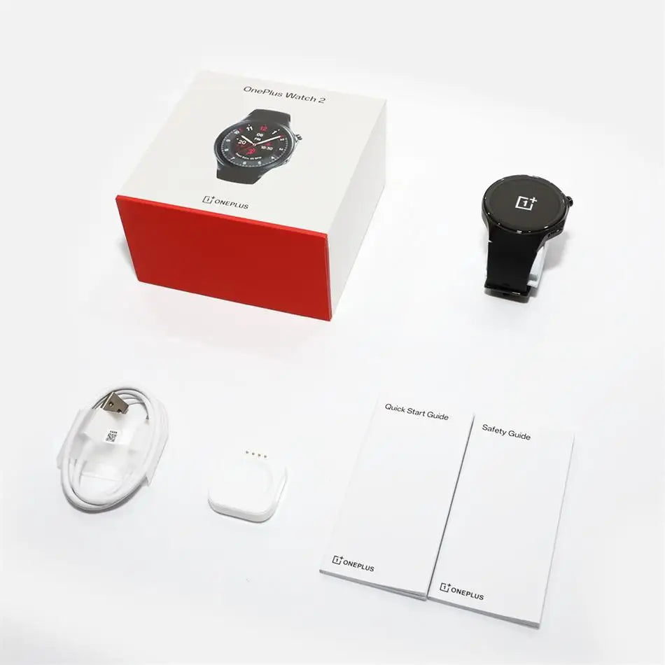 OnePlus Watch 2 Global Version Smart Watch Snapdragon W5 2GB 32GB 1.43'' AMOLED Display Google Wear OS 4 Dual Frequency GPS NFC