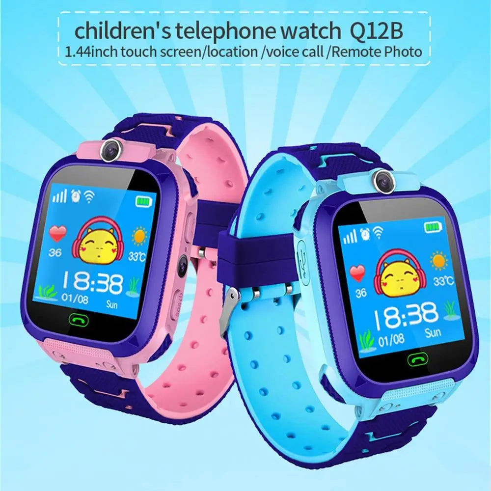 Kids Smart Watch SOS Smartwatch Voice Call GPS Location Photo Waterproof HD Touch Screen Camera Watch Gift For Boys Girls