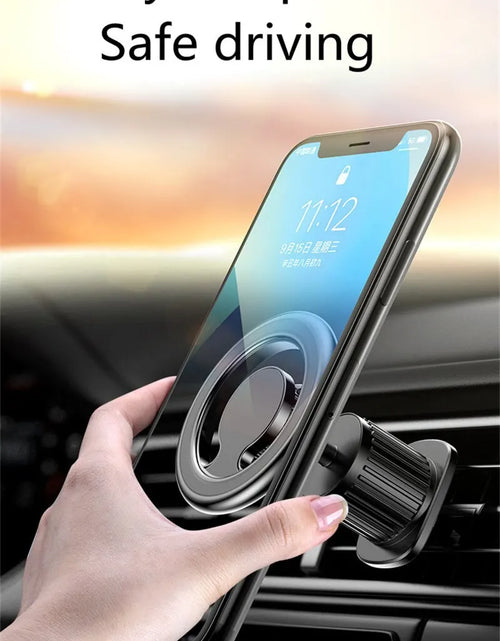 Load image into Gallery viewer, Metal Strong Magnet Car Mobile Phone Holder for Magsafe Accessories Stand Magnetic Vent Support for iPhone 15 14 Pro Max Samsung
