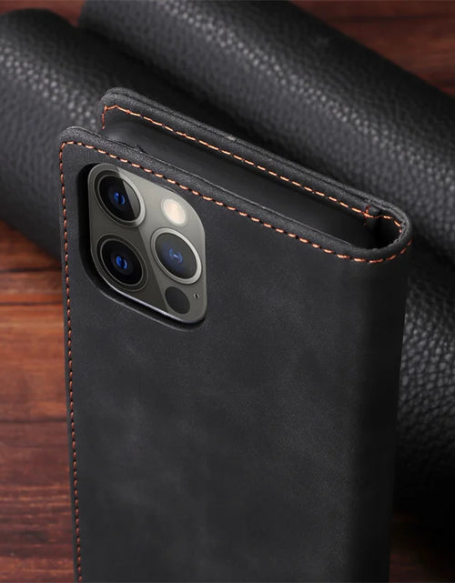 Load image into Gallery viewer, Mi 11Lite Suction Cup Case For Xiaomi 11 Lite 5G NE Leather Stand Book Cover For Xiaomi 11T Pro MI 11X Pro Etui Phone Flip Cases
