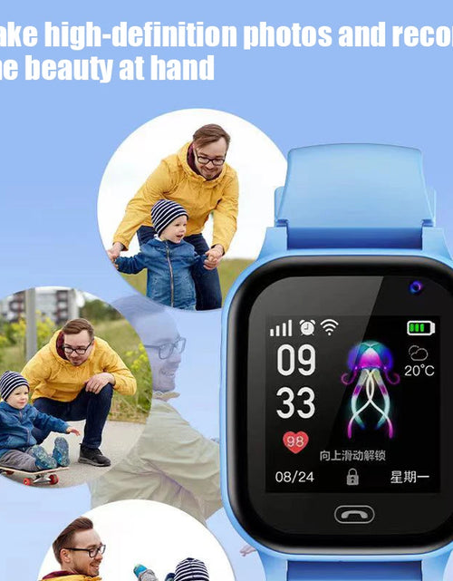 Load image into Gallery viewer, 4G Kids Smart Phone Watch SOS Call LBS Tracker Location Sim Card Clock Camera Chat Waterproof Smartwatch Boys Girls Gifts
