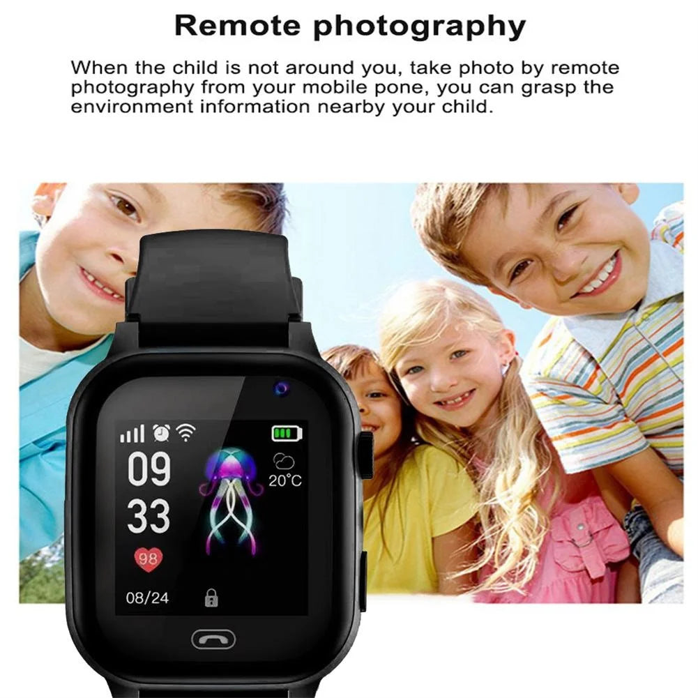 4G Kids Smart Phone Watch SOS Call LBS Tracker Location Sim Card Clock Camera Chat Waterproof Smartwatch Boys Girls Gifts