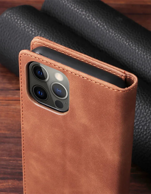 Load image into Gallery viewer, Mi 11Lite Suction Cup Case For Xiaomi 11 Lite 5G NE Leather Stand Book Cover For Xiaomi 11T Pro MI 11X Pro Etui Phone Flip Cases
