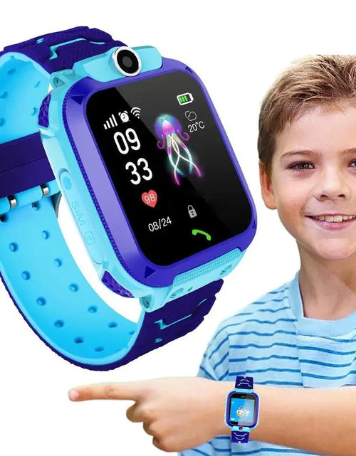 Load image into Gallery viewer, Kids Smart Watch SOS Smartwatch Voice Call GPS Location Photo Waterproof HD Touch Screen Camera Watch Gift For Boys Girls
