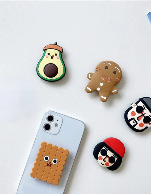 Load image into Gallery viewer, Luxury Cute Cartoon Phone Socket Ring Phone Holder For IPhone Mobile Phone Accessories Phone Stand Holder Car Mount Stand Socket
