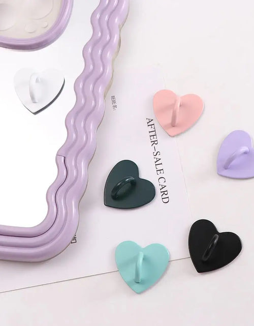 Load image into Gallery viewer, Colorful Keychain Hooks Phone Case Finger Ring Diy Phone Case Heart Finger Ring Phone Stand Holder Phone Charm Accessories
