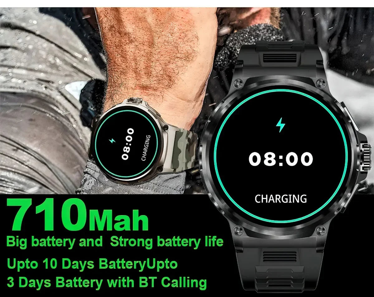 Lenovo New 1.85-inch ultra HD smartwatch, GPS track, HD Bluetooth call; 710 mah large battery 400+ dial, suitable for Huawei