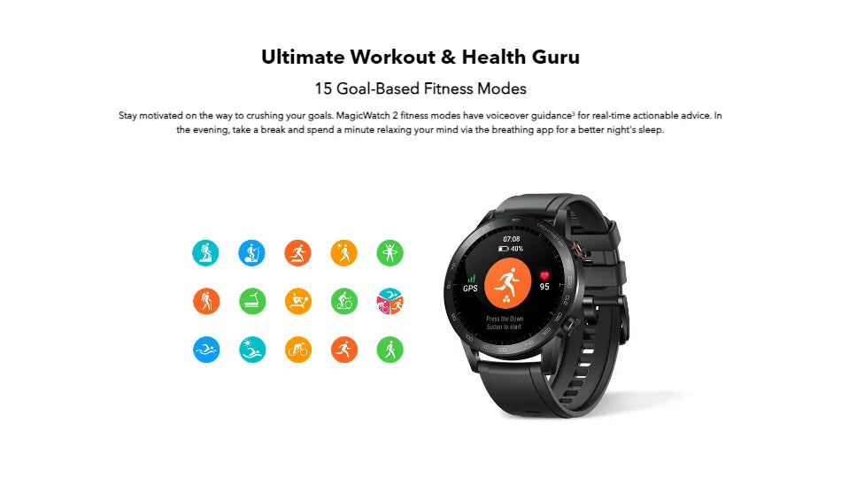 Honor Magic Watch 2 46mm Intelligent Sports Bluetooth Call Music Heart NFC Heart Rate Blood Oxygen Sleep Monitoring