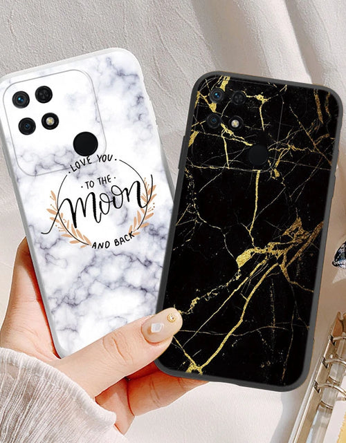 Load image into Gallery viewer, Marble Pattern Phone Case For Redmi 10C 10 C Protective Cover Case Pink Gold Marble Soft Silicone Funda For Xiaomi Redmi 10C
